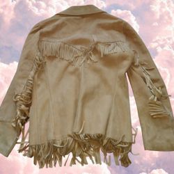 KerryBrook Suede Leather Cowboy Jacket Vintage 
