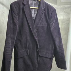 Banana Republic Mens Jacket 42S Purple Corduroy