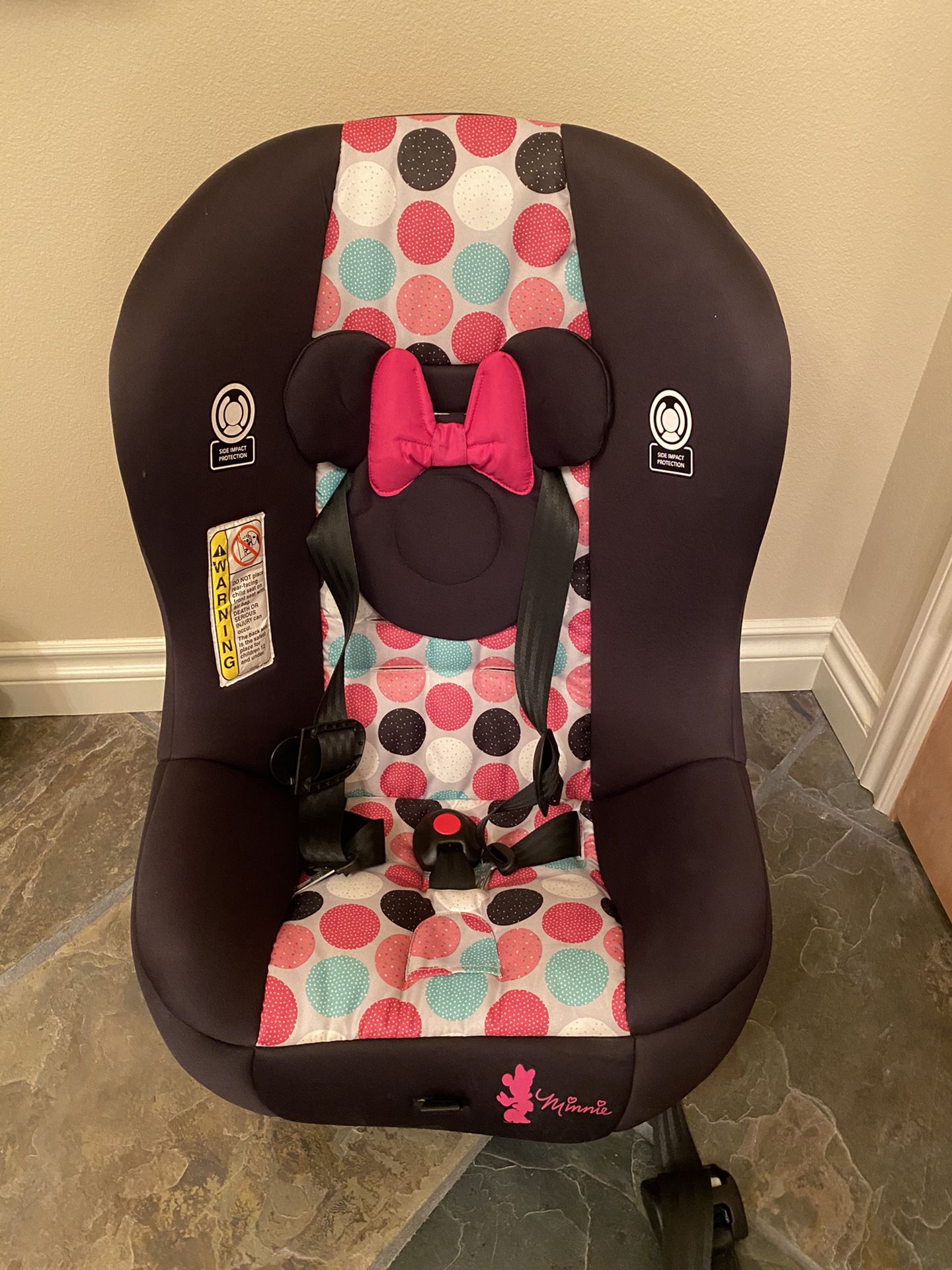 Cosco Convertible Car seat lightweight Airplane Approved Disney Minnie 