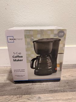 5 cup coffee maker NEW