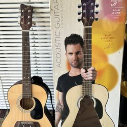 Acoustic Guitar + Strap And Picks             