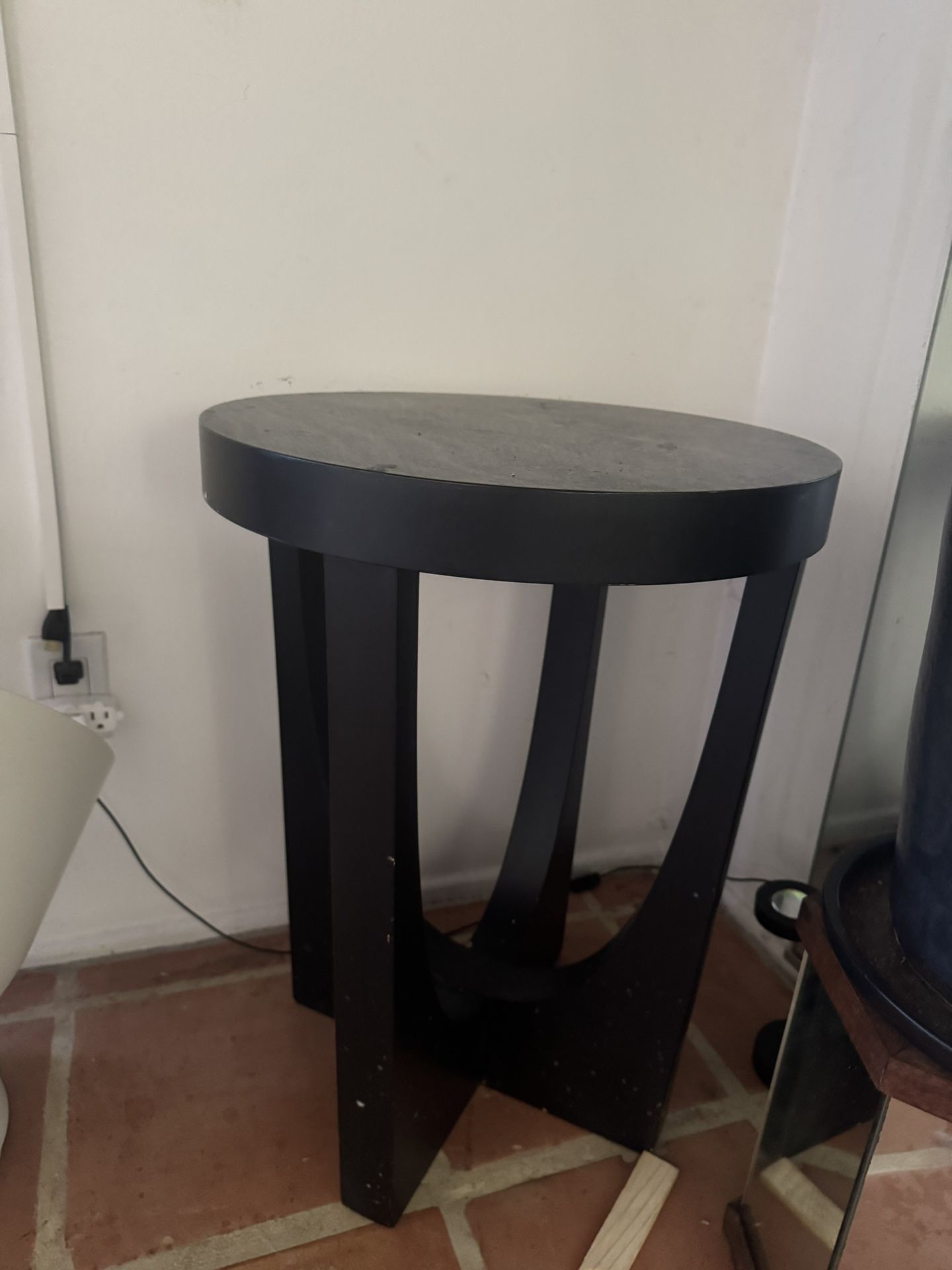 2 Black Side Tables