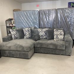 Grey Oversize Sectional 