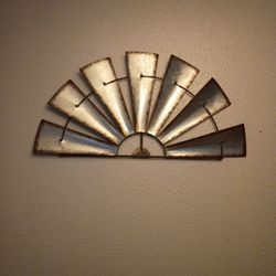 Large Wall Decor/ Metal Windmill 