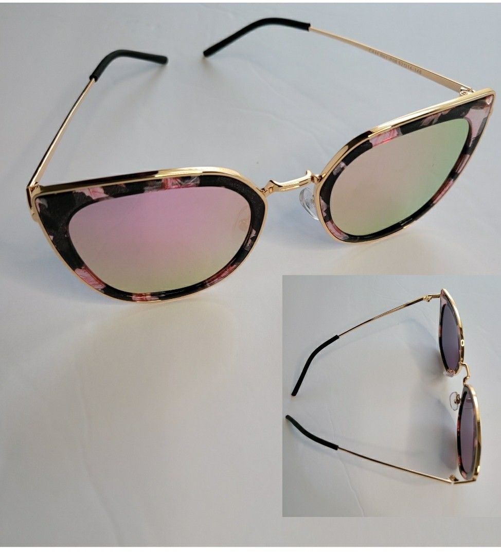 Cat Eye Women's Pink Polarized Sunglasses