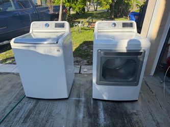 LG Washer 5.2 Dryer 7.3 cu Set 3 months warranty delivery and installation available