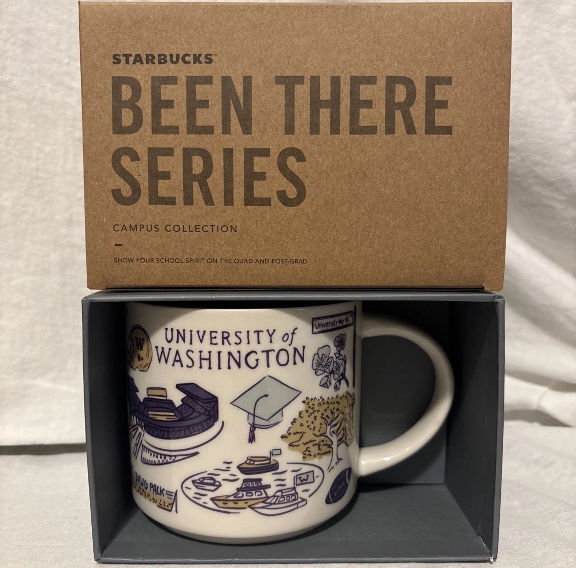 Starbucks University Of Washington Been There U Of W UW Huskies NCAA Coffee mug