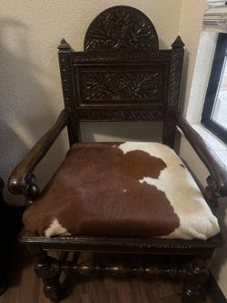 Antique Cowhide Chair 