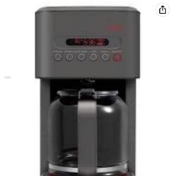 Cruxgg CRUXGG 14 Cup Programmable Coffee Maker with Customizable Brew Strength - Smoke