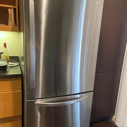 Stainless Steel Bottom-Freezer Refrigerator 