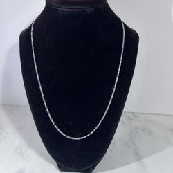 20”  Sterling Steel Silver Necklace 