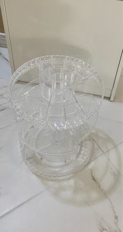 Clear Acrylic Rotating Makeup Organizer