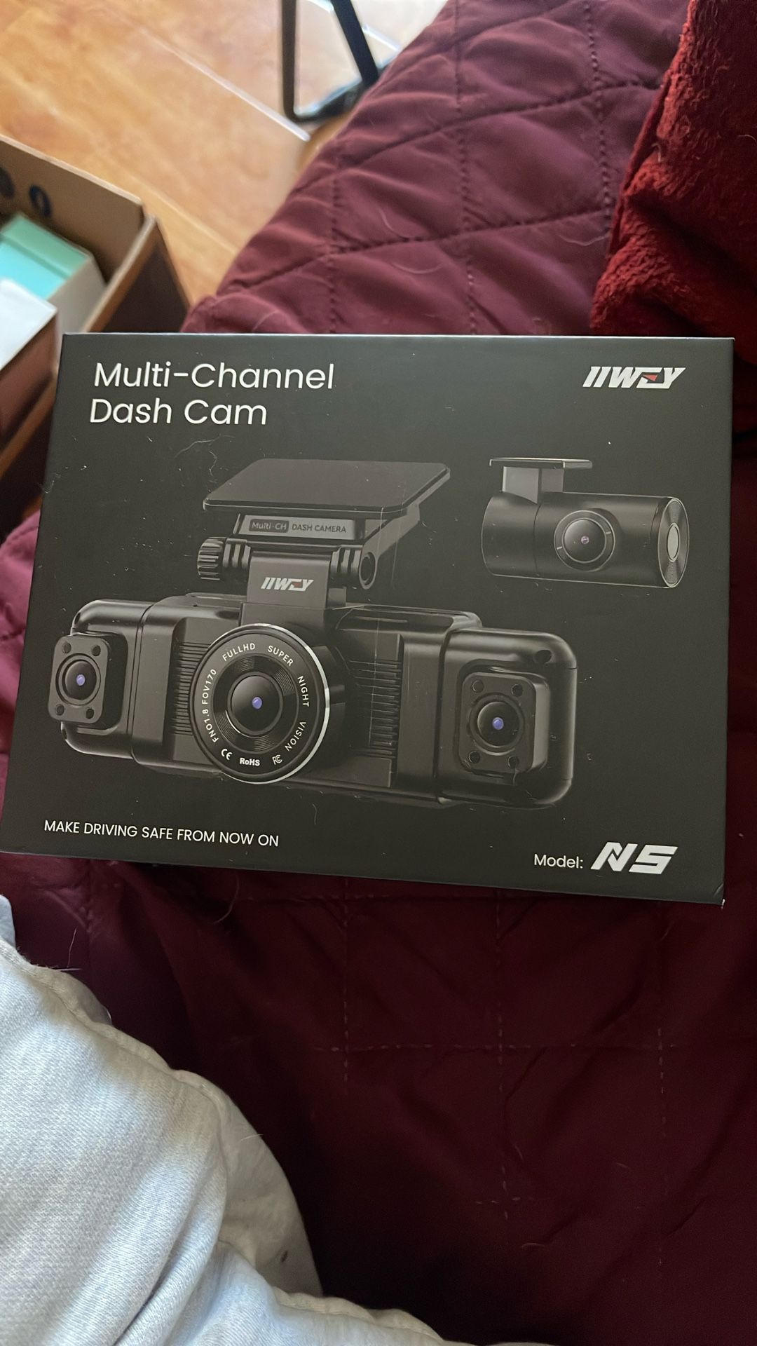 IIWEY N5 4 Channel Dash Cam 360° View, 1080P