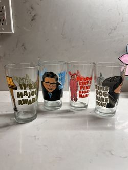 Holiday Christmas Story Glass Cups