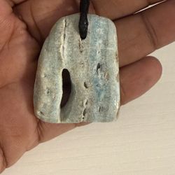 Caribbean Blue Calcite Pendant Necklace