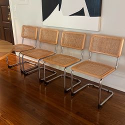 Midcentury Cane Dining Chairs 