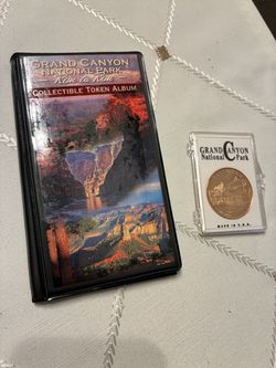 Grand Canyon National Park, Collectible Token Album w/ 14 Tokens & Commemorative El Tovar Token