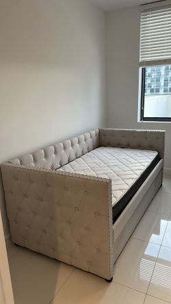 Sofa bed gray with Mattress