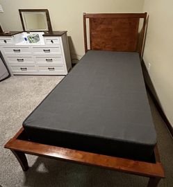 Twin Size Hard Wood Bed Frame