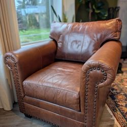 Boutique Leather Club Chair Set
