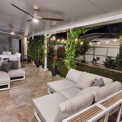 Outdoor Patio Table And Sectional Lounge Sofa High End 