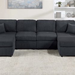 Corduroy Sectional Sofa