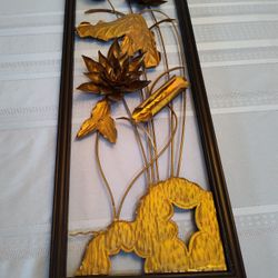 Vintage Art Floral Metal 3D Wall Art 