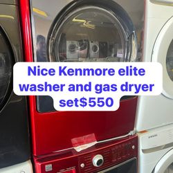 Nice Kenmore Élite Washer And Gas Dryer Set 