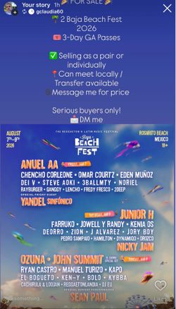 Baja fest tickets