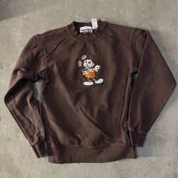 Brown Mickey Mouse crewneck sweatshirt size XS