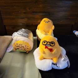 Gudetama Avacado Burrito Egg Plush Bundle