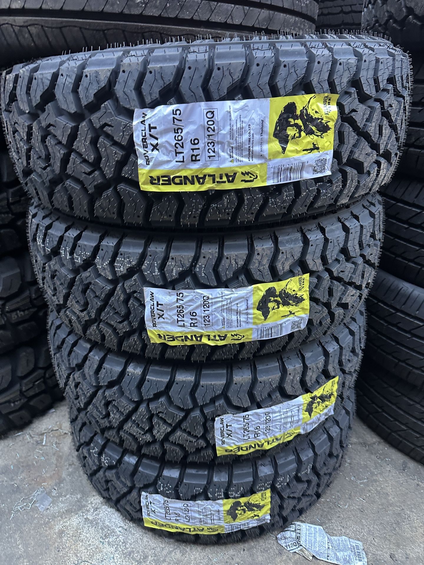 LT 265/75/16 Atlnder New Free Mount And Balance Included