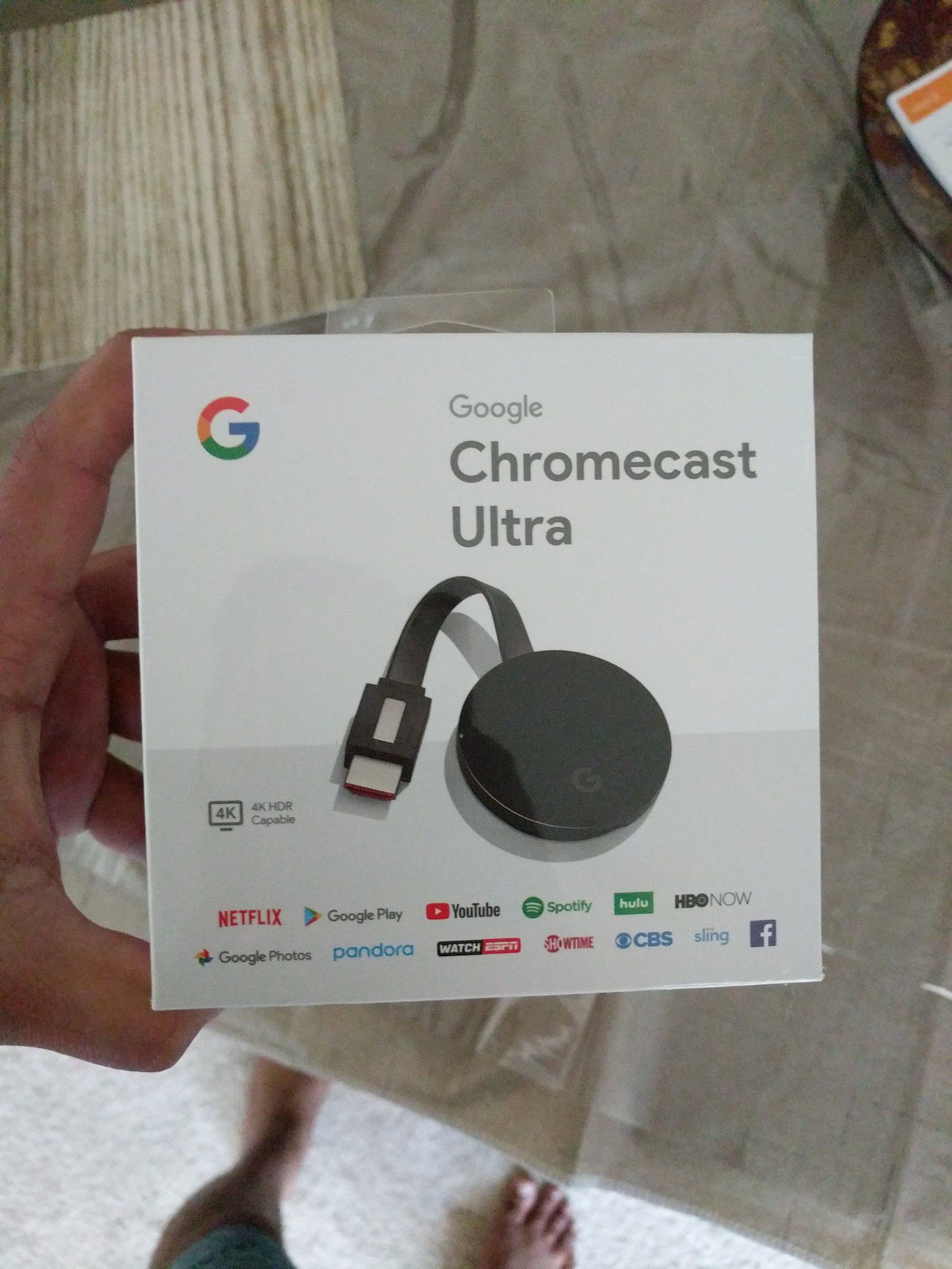 Google Chromecast Ultra 4k--NEW