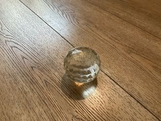 Faceted Crystal Glass Paperweight