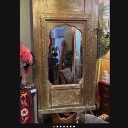 Shipped From India, Beautiful Antique Mirror Very Large