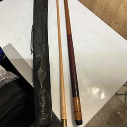 Vintage Schmelke 2 Piece Billiard Cue/Pool Stick