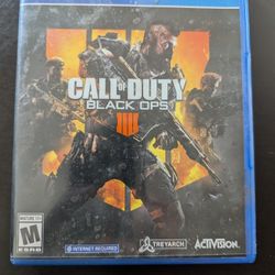 Call Of Duty Black Ops 4 PS4 Game 