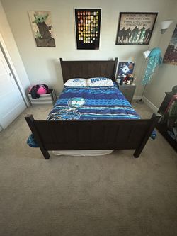 Pottery Barn Camp Full Bed and Dresser and Book Shelf
