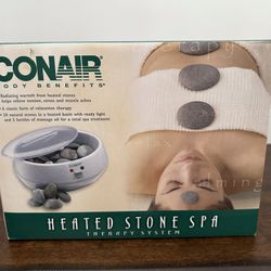 New Conair Heated Stone Spa - Hot Rock Therapy Kit