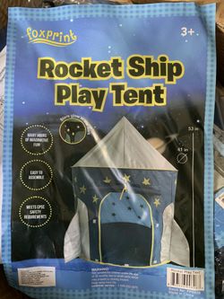 rocket ship play tent instructions