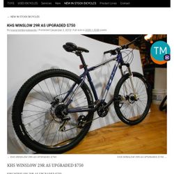 Khs Winslow 29r Upgrade 