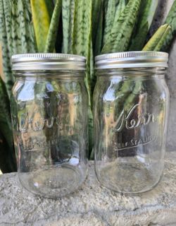 (2) mason jars, 32 oz.