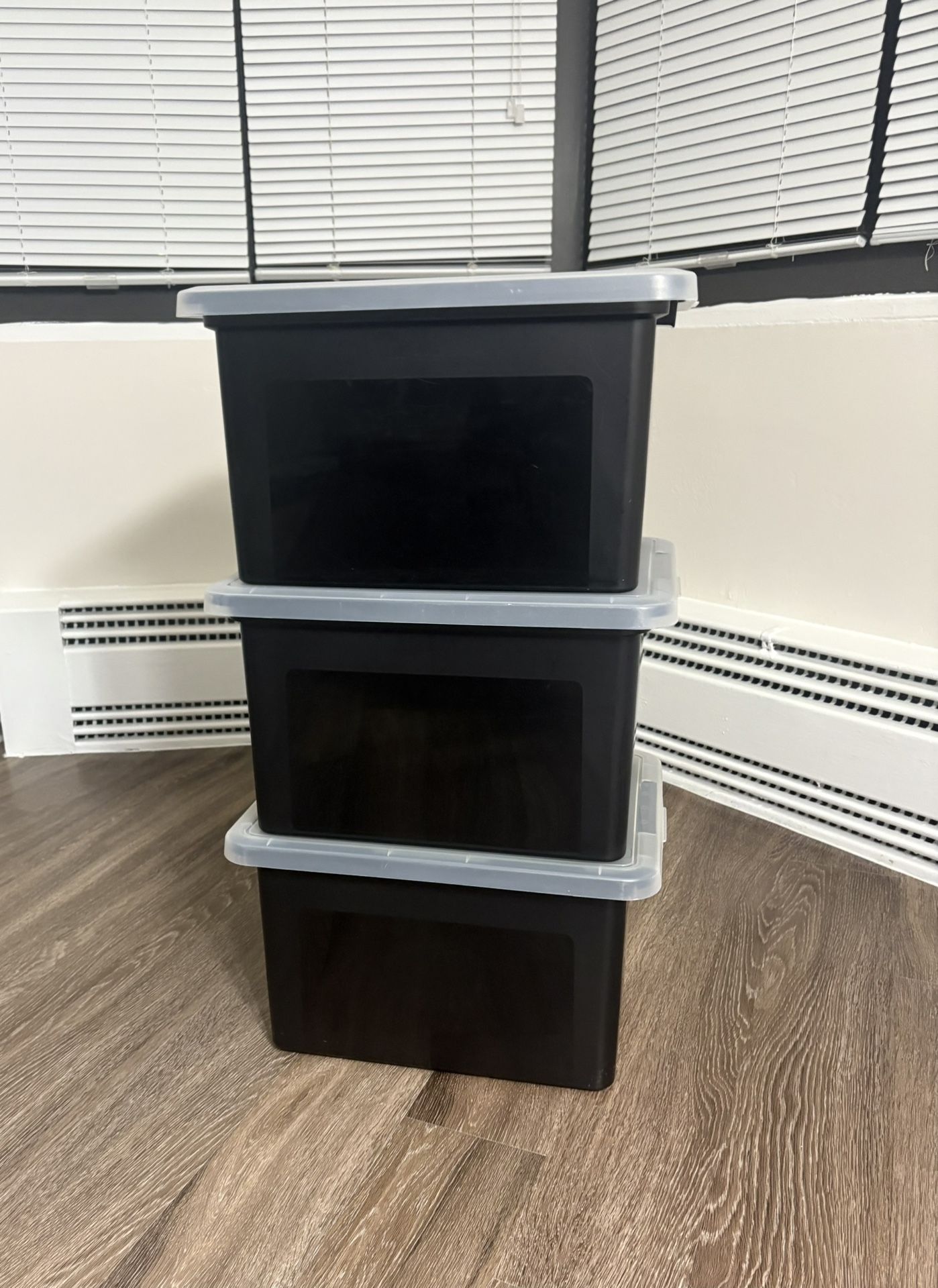 Storage Bins With Lids, 35 Qt (3-pack)