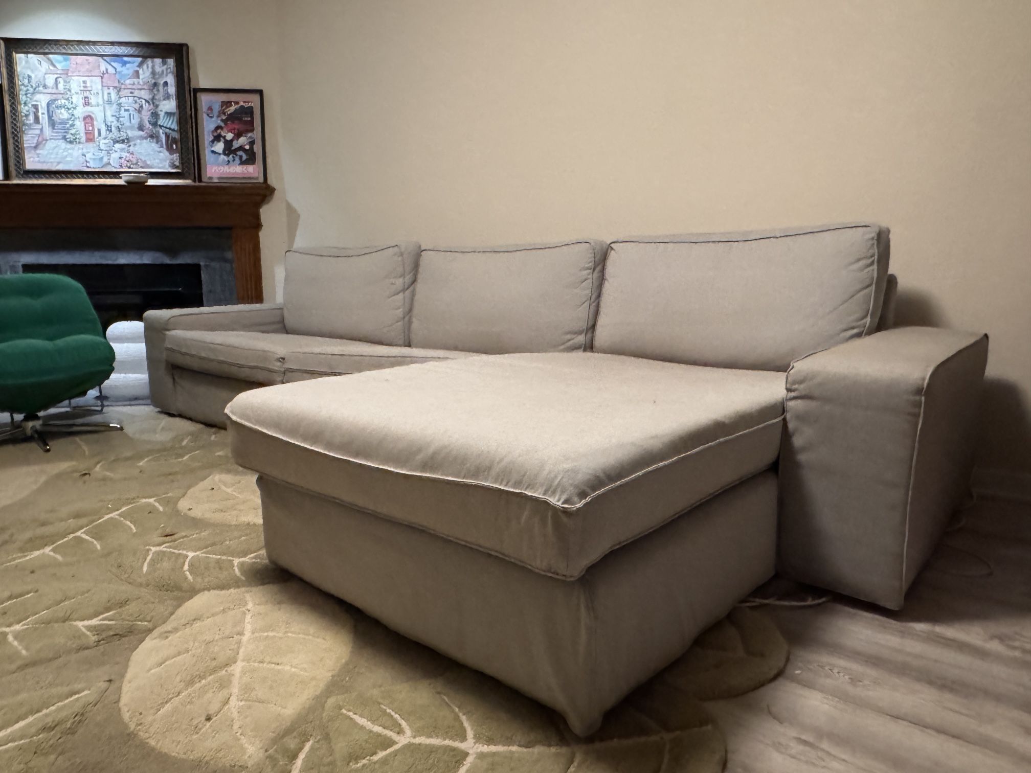 Large Grey Sectional Couch