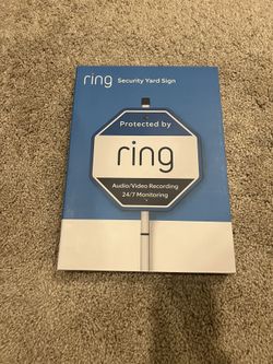 Ring Security Sign