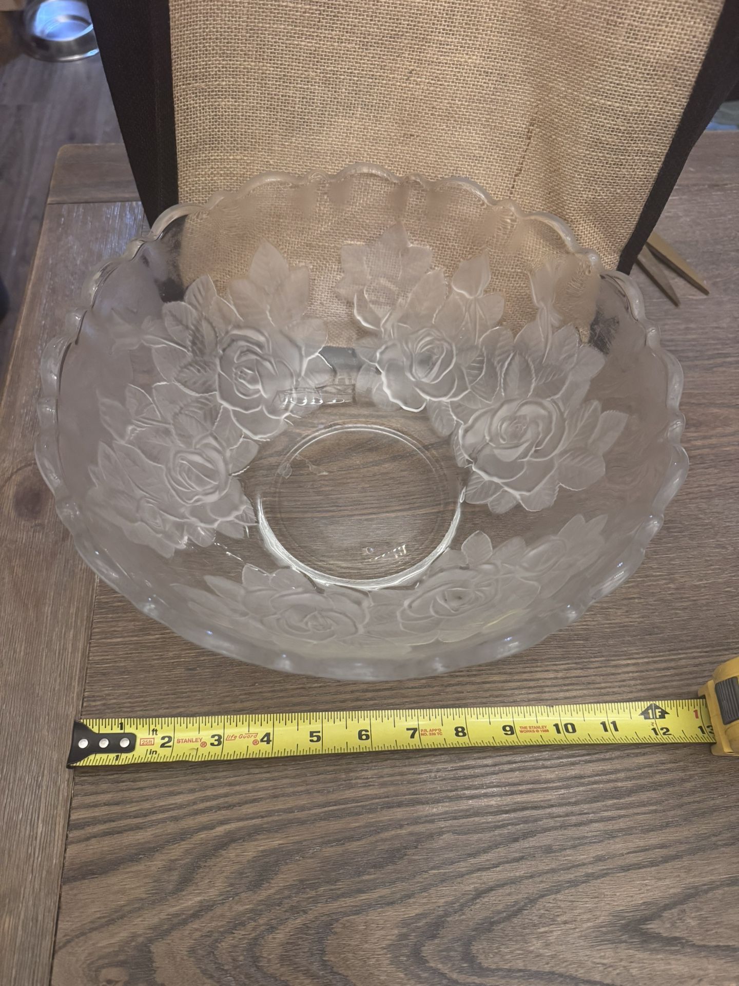 Crystal Center Piece Bowl