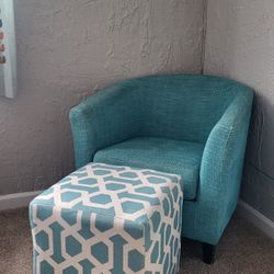 Adorable chair and ottoman set