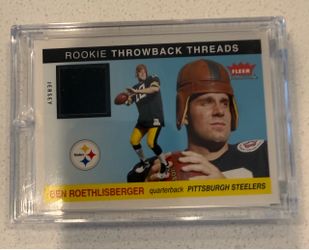 Ben Roethlisberger Fleer Tradition Rookie Throwback Threads Jersey Card