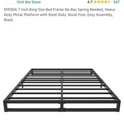 EMODA 7 Inch King Size Bed Frame