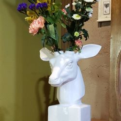 Ceramic Deerhead Vase